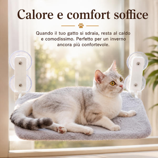 Amaca per Gatti - Relax e Vista Elevata!